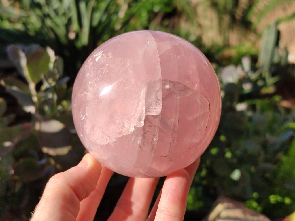 Polished Rose Quartz Spheres x 2 Madagascar - Toprock Gemstones and Minerals 