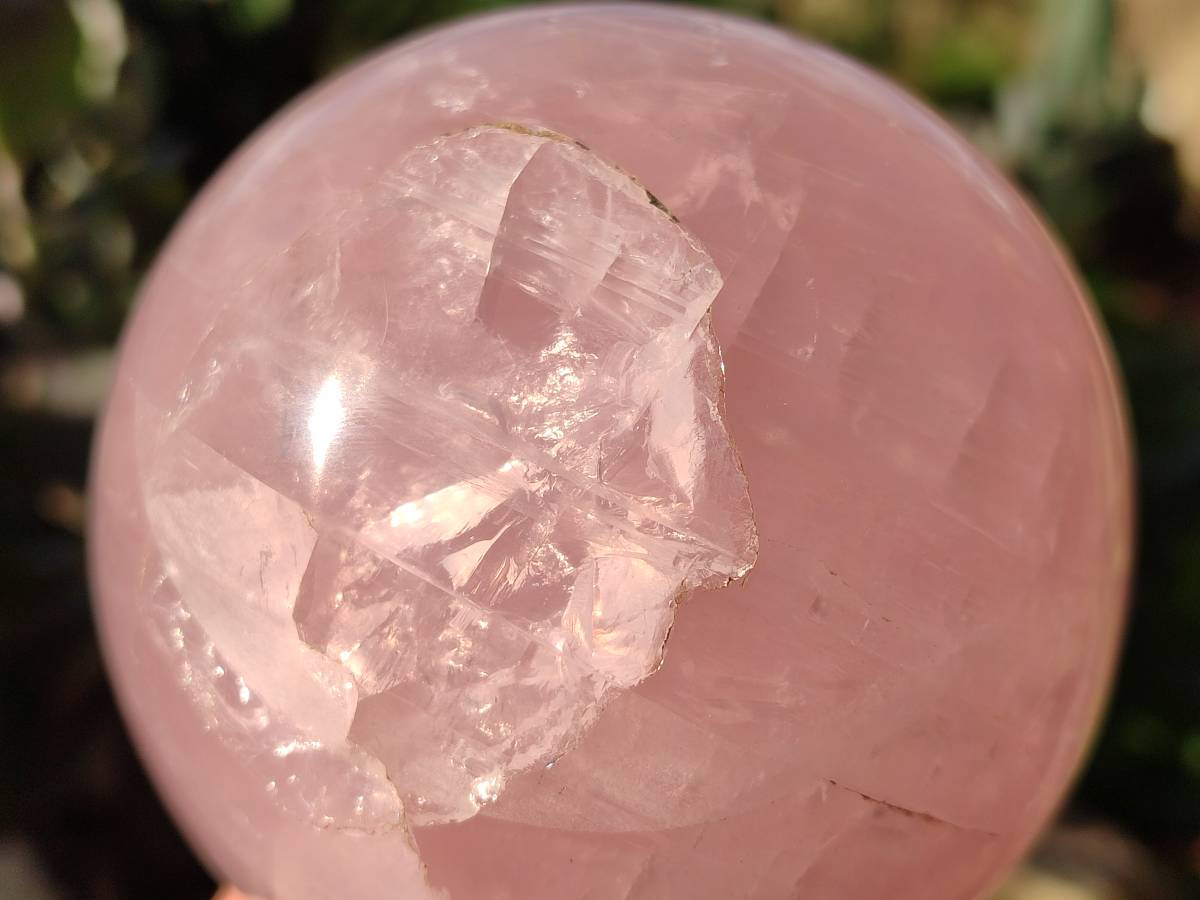 Polished Rose Quartz Spheres x 2 Madagascar - Toprock Gemstones and Minerals 