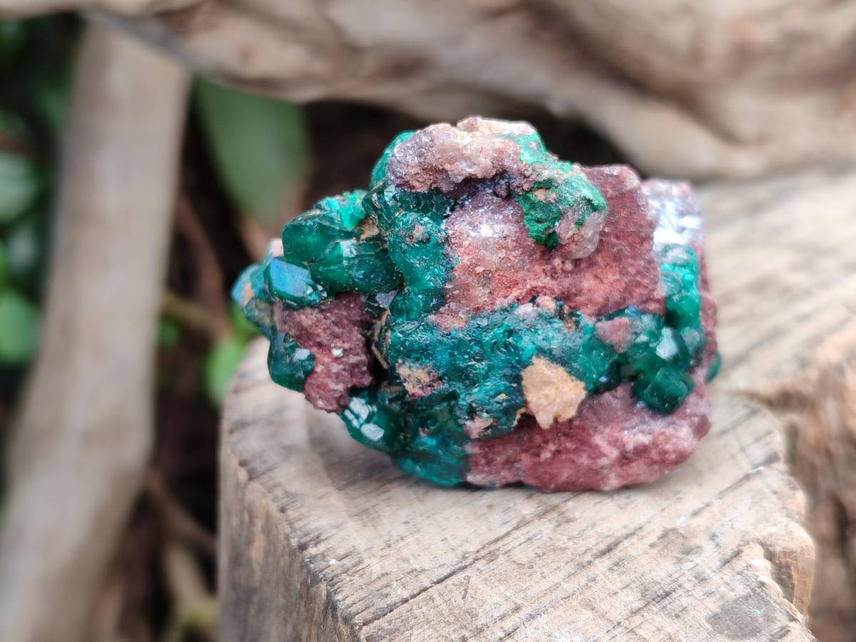 Natural Dioptase on Dolomite Matrix Specimens x 12 From Likasi, Congo - Toprock Gemstones and Minerals 