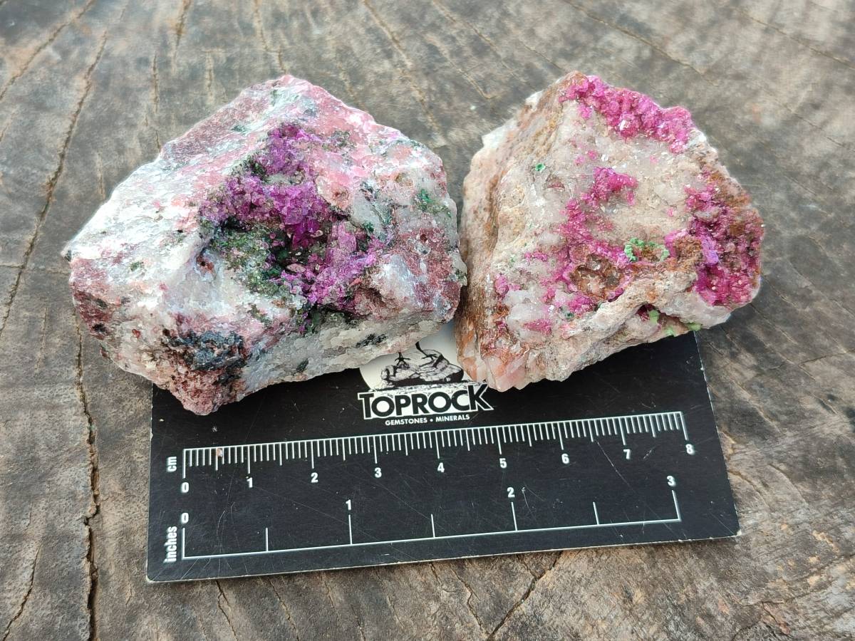 Natural Drusy Salrose on Dolomite Matrix Specimens x 12 From Kakanda, Congo - Toprock Gemstones and Minerals 