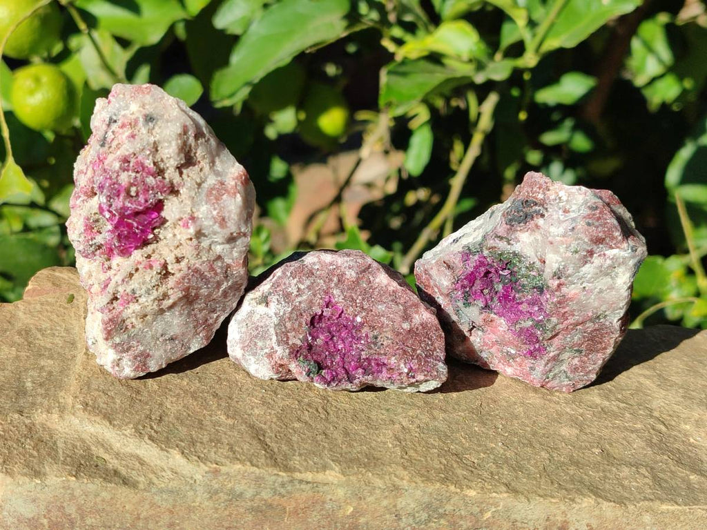 Natural Drusy Salrose on Dolomite Matrix Specimens x 12 From Kakanda, Congo - Toprock Gemstones and Minerals 