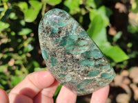 Polished Emerald Mica In Matrix Standing Free Forms x 7 From Mutoko, Zimbabwe - Toprock Gemstones and Minerals 
