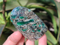 Polished Emerald Mica In Matrix Standing Free Forms x 7 From Mutoko, Zimbabwe - Toprock Gemstones and Minerals 