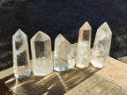 Polished Clear Quartz Crystals x 12 From Madagascar - Toprock Gemstones and Minerals 