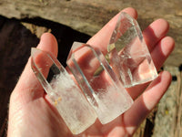 Polished Clear Quartz Crystals x 12 From Madagascar