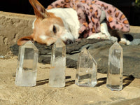 Polished Clear Quartz Crystals x 12 From Madagascar
