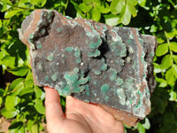 Natural Ball Malachite On Dolomite Matrix Specimen x 1 From Kambove, Congo