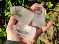 Polished Clear Quartz Crystals x 6 From Madagascar