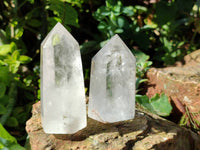 Polished Clear Quartz Crystals x 6 From Madagascar