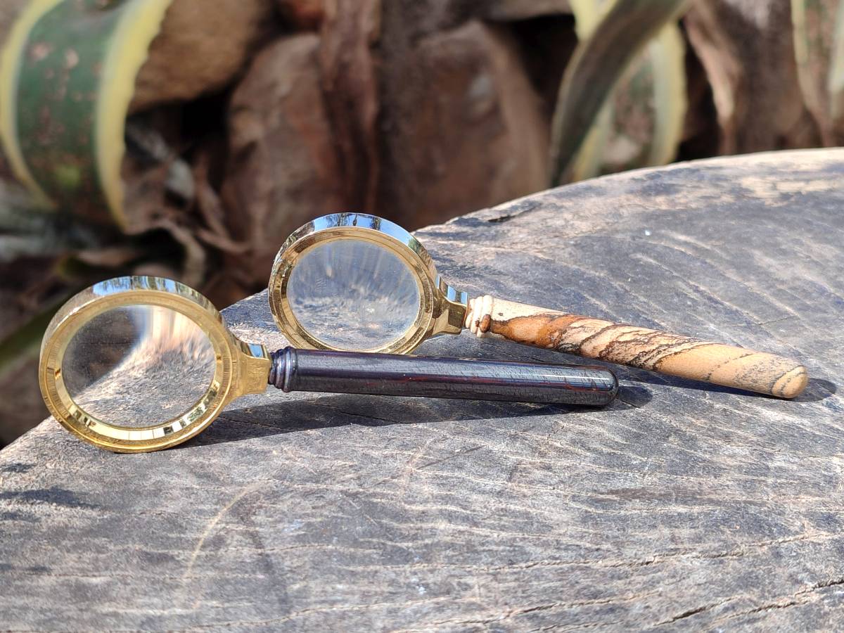 Hand Made Gemstone Magnifying Glasses x 11 From Southern Africa - Toprock Gemstones and Minerals 