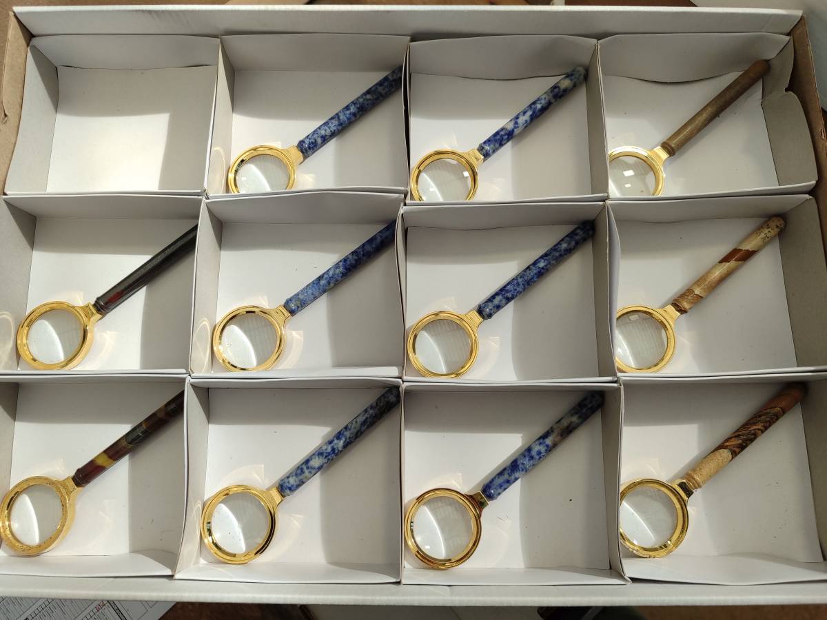 Hand Made Gemstone Magnifying Glasses x 11 From Southern Africa - Toprock Gemstones and Minerals 