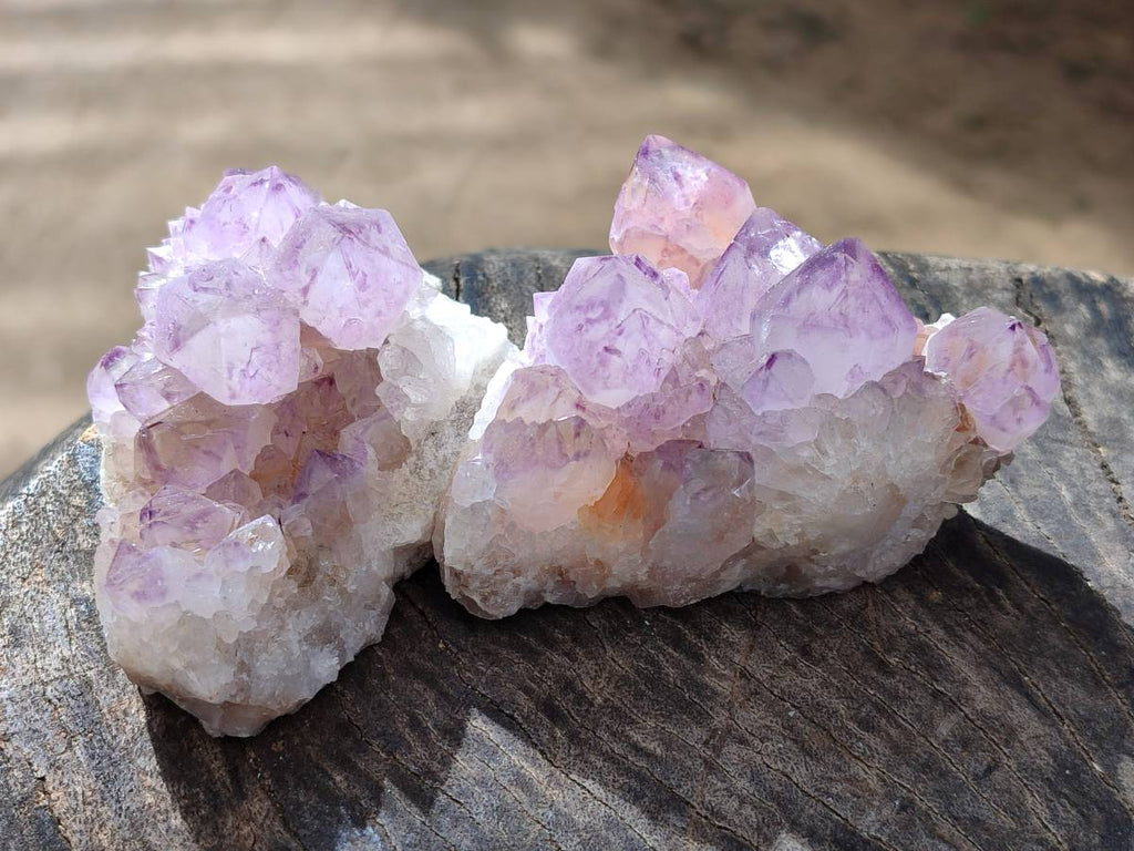 Natural Amethyst Spirit Quartz Clusters x 6 From Boekenhouthoek, South Africa - Toprock Gemstones and Minerals 