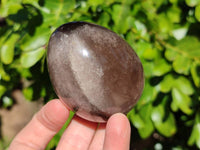 Polished Smokey Quartz Gemstone Eggs x 4 From Madagascar - Toprock Gemstones and Minerals 