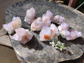 Natural Amethyst Spirit Quartz Clusters x 7 From Boekenhouthoek, South Africa - Toprock Gemstones and Minerals 