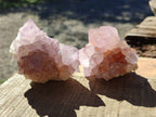 Natural Amethyst Spirit Quartz Clusters x 7 From Boekenhouthoek, South Africa - Toprock Gemstones and Minerals 