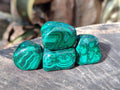 Polished Flower Banded Malachite Tumbled Stones x 35 From Congo - Toprock Gemstones and Minerals 