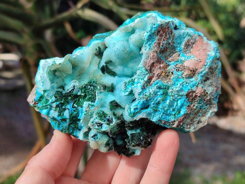 Natural Drusy Chrysocolla and Malachite Stalactite Coated on Dolomite Specimens x 2 From Lupoto Mine, Congo - Toprock Gemstones and Minerals 