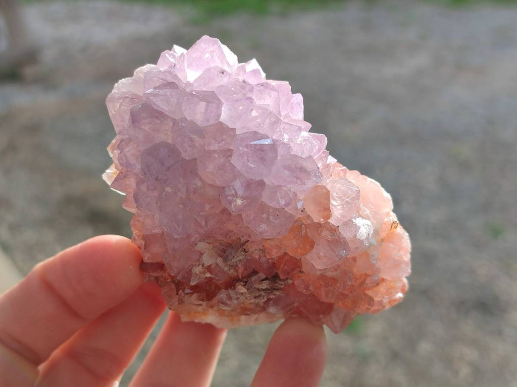 Natural Sunburst Amethyst Spirit Quartz Clusters x 9 From Boekenhouthoek, South Africa - Toprock Gemstones and Minerals 