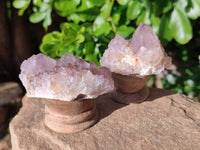 Natural Sunburst Amethyst Spirit Quartz Clusters x 9 From Boekenhouthoek, South Africa - Toprock Gemstones and Minerals 
