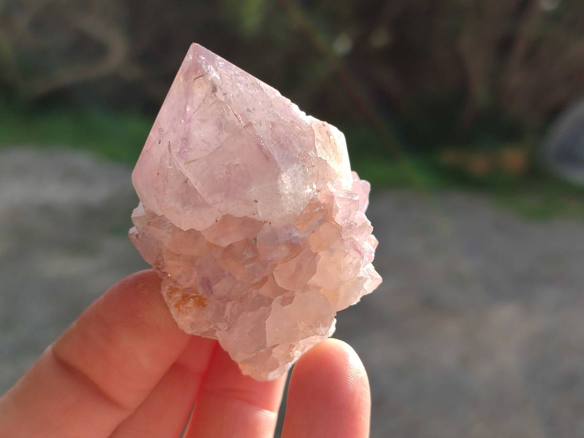 Natural Sunburst Amethyst Spirit Quartz Clusters x 9 From Boekenhouthoek, South Africa - Toprock Gemstones and Minerals 