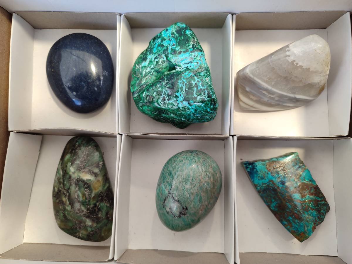 Polished Mixed Assortment of Retail items x 6 From Southern Africa - Toprock Gemstones and Minerals 