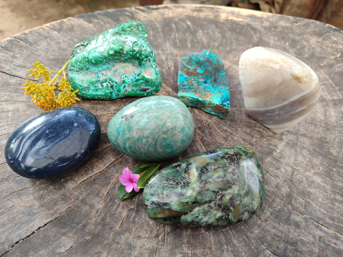 Polished Mixed Assortment of Retail items x 6 From Southern Africa - Toprock Gemstones and Minerals 