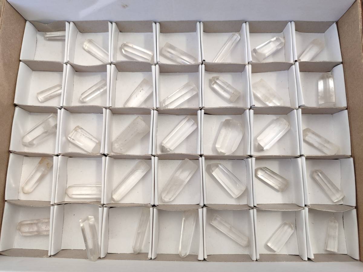 Polished Clear 'Jewellery' Quartz Crystals x 35 From Madagascar - Toprock Gemstones and Minerals 