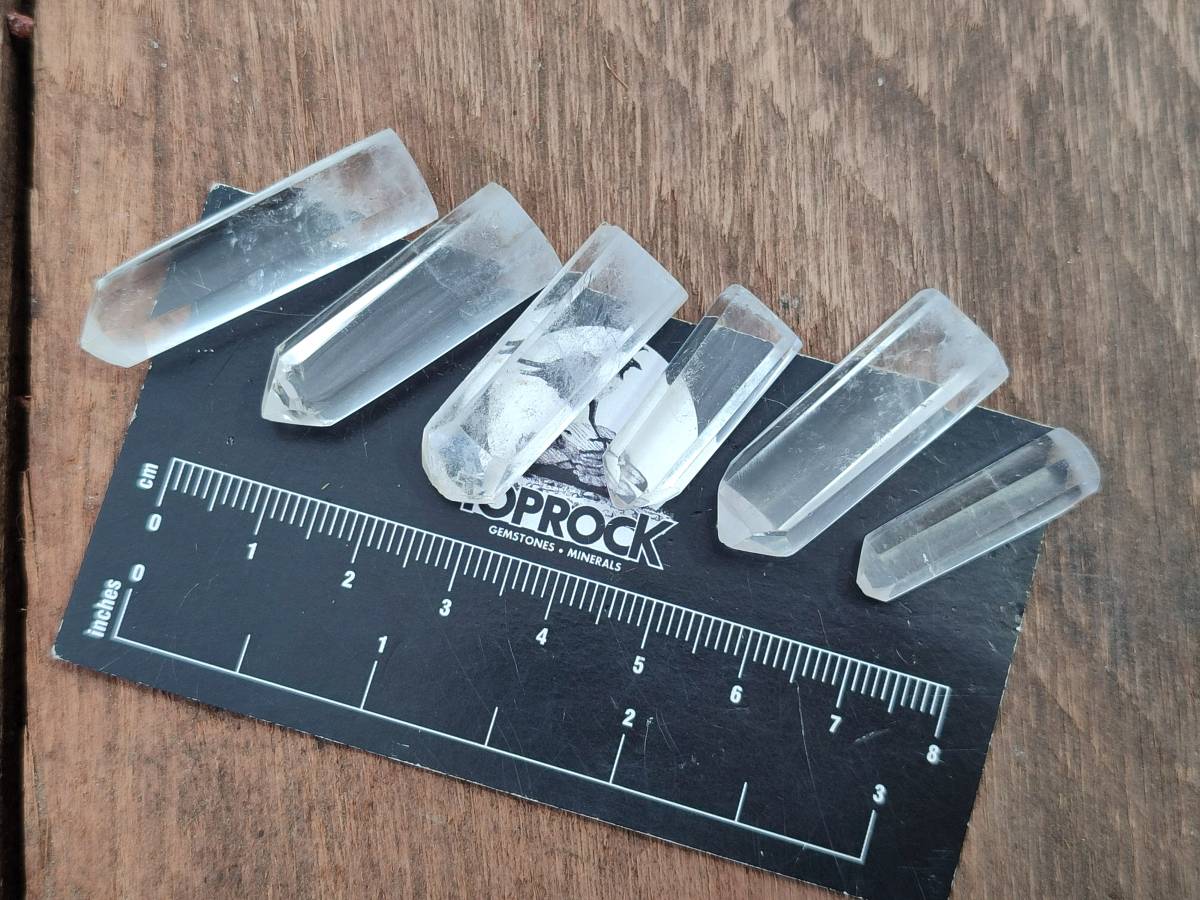 Polished Clear 'Jewellery' Quartz Crystals x 35 From Madagascar - Toprock Gemstones and Minerals 
