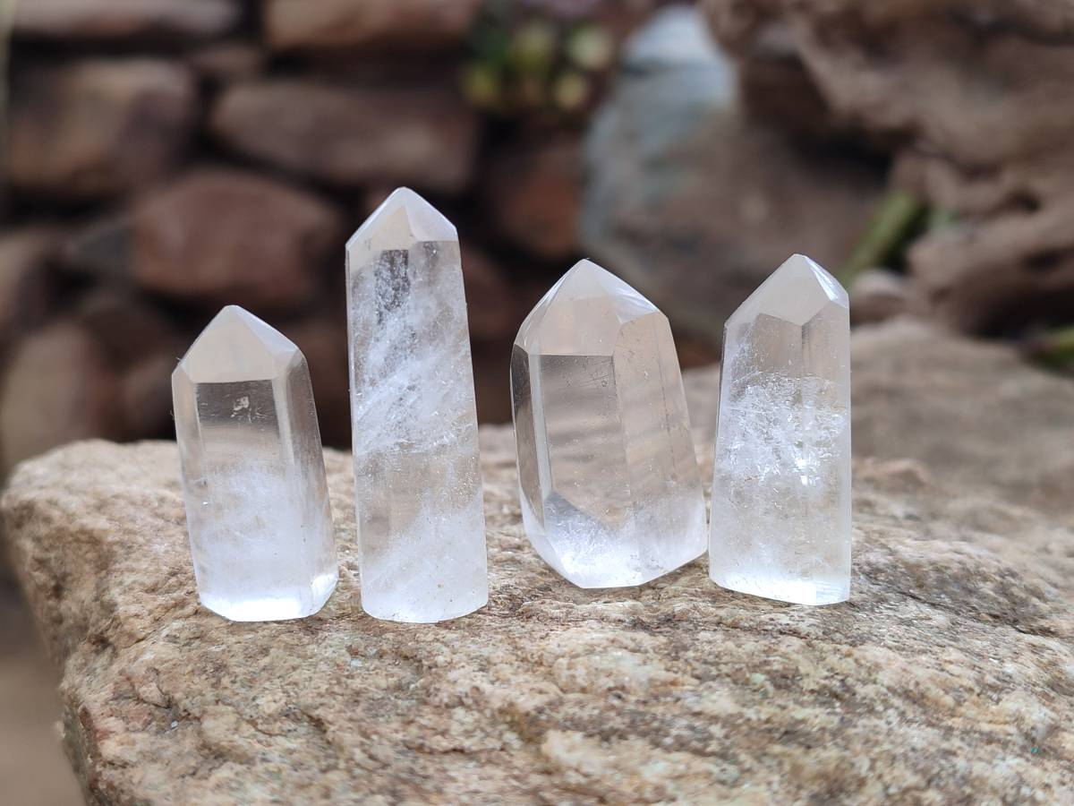 Polished Clear 'Jewellery' Quartz Crystals x 35 From Madagascar - Toprock Gemstones and Minerals 
