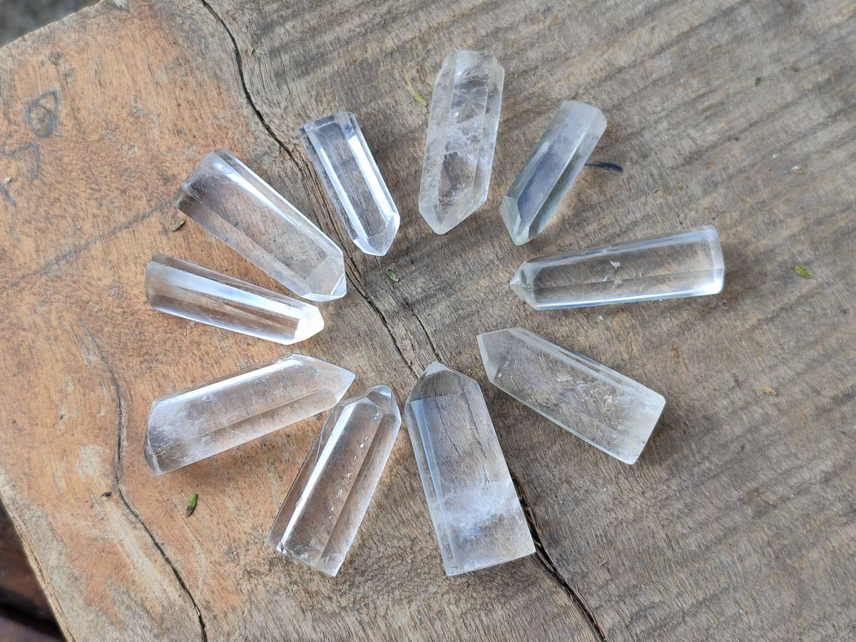 Polished Clear 'Jewellery' Quartz Crystals x 35 From Madagascar - Toprock Gemstones and Minerals 