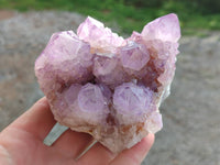 Natural Sunburst Amethyst Spirit Quartz Clusters x 2 From Boekenhouthoek, South Africa