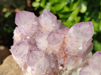 Natural Sunburst Amethyst Spirit Quartz Clusters x 2 From Boekenhouthoek, South Africa