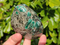 Polished Emerald Mica In Matrix Standing Free Forms x 3 From Mutoko, Zimbabwe - Toprock Gemstones and Minerals 