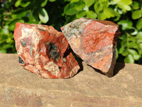 Natural Selected Brecciated Jasper Cobbed Pieces x 17 From South Africa - Toprock Gemstones and Minerals 