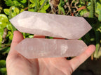 Polished Double Terminated Rose Quartz Points x 4 Ambatondrazaka, Madagascar - Toprock Gemstones and Minerals 