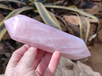 Polished Double Terminated Rose Quartz Points x 4 Ambatondrazaka, Madagascar - Toprock Gemstones and Minerals 