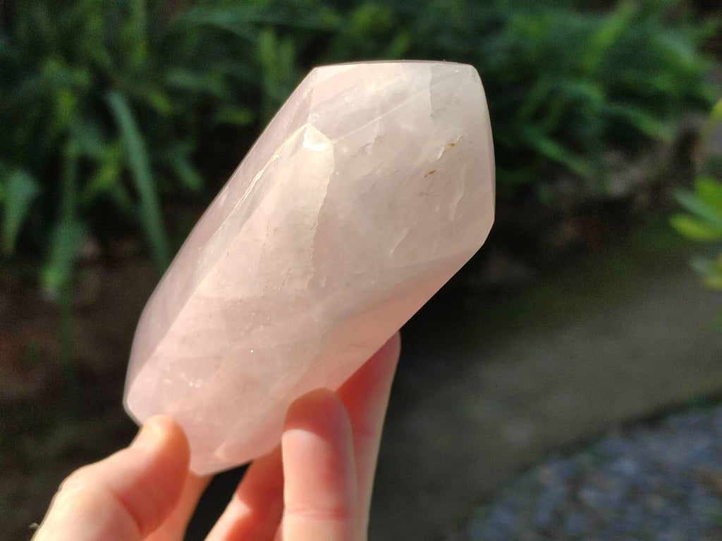 Polished Double Terminated Rose Quartz Points x 4 Ambatondrazaka, Madagascar - Toprock Gemstones and Minerals 