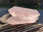 Polished Double Terminated Rose Quartz Points x 4 Ambatondrazaka, Madagascar - Toprock Gemstones and Minerals 