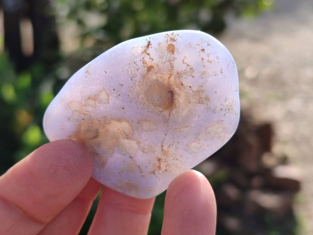 Polished Blue Lace Agate Tumbled Stones x 20 From Nsanje, Malawi - Toprock Gemstones and Minerals 
