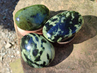 Polished Selected Large Leopard Stone Palm Stones x 9 From Nyanga, Zimbabwe - Toprock Gemstones and Minerals 