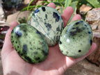 Polished Selected Large Leopard Stone Palm Stones x 9 From Nyanga, Zimbabwe - Toprock Gemstones and Minerals 