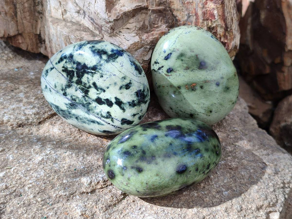 Polished Selected Large Leopard Stone Palm Stones x 9 From Nyanga, Zimbabwe - Toprock Gemstones and Minerals 