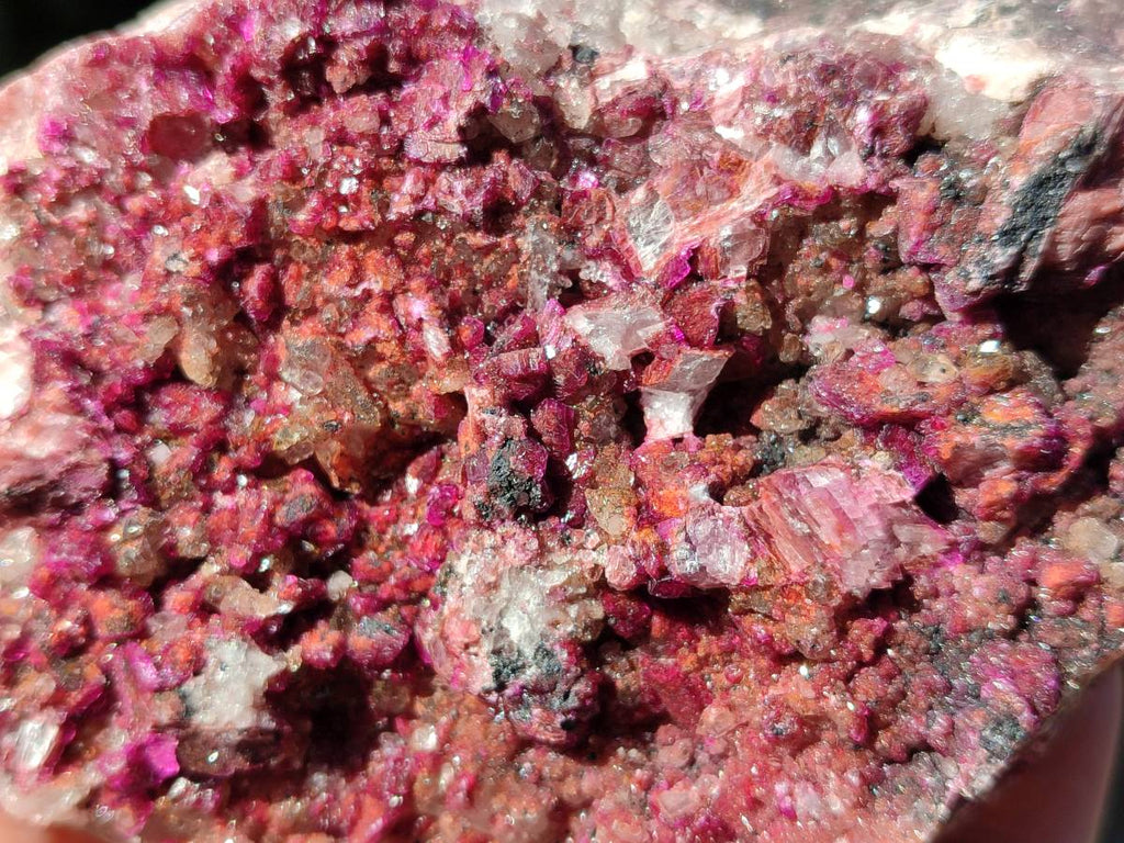 Natural Drusy Salrose on Dolomite Matrix Specimens x 3 From Kakanda, Congo - Toprock Gemstones and Minerals 