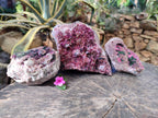 Natural Drusy Salrose on Dolomite Matrix Specimens x 3 From Kakanda, Congo - Toprock Gemstones and Minerals 