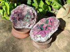 Natural Drusy Salrose on Dolomite Matrix Specimens x 3 From Kakanda, Congo - Toprock Gemstones and Minerals 