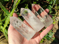 Polished Clear Quartz Crystals x 6 From Madagascar - Toprock Gemstones and Minerals 