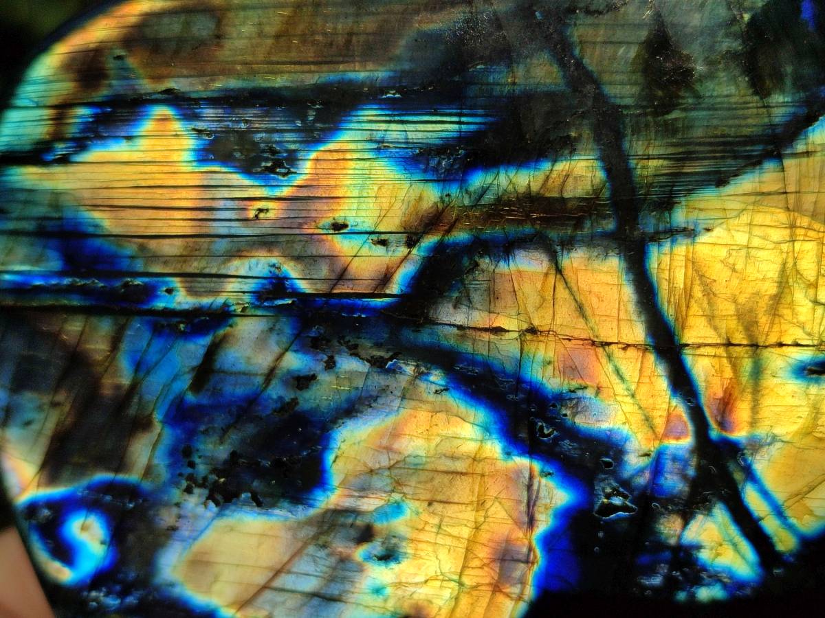 Polished Labradorite Standing Free Forms x 2 From Tulear, Madagascar - Toprock Gemstones and Minerals 