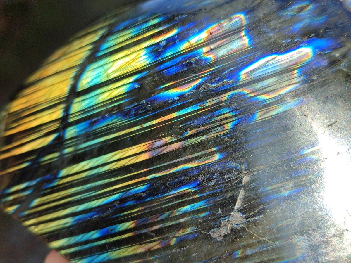 Polished Labradorite Standing Free Forms x 2 From Tulear, Madagascar - Toprock Gemstones and Minerals 