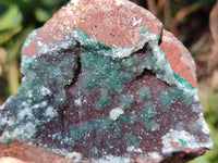 Natural Ball Malachite On Quartz Matrix Specimens x 2 From Kambove, Congo