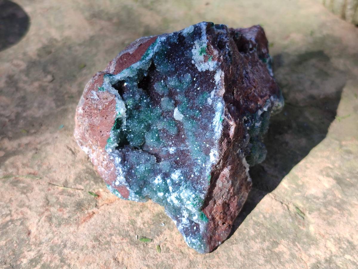 Natural Ball Malachite On Quartz Matrix Specimens x 2 From Kambove, Congo - Toprock Gemstones and Minerals 